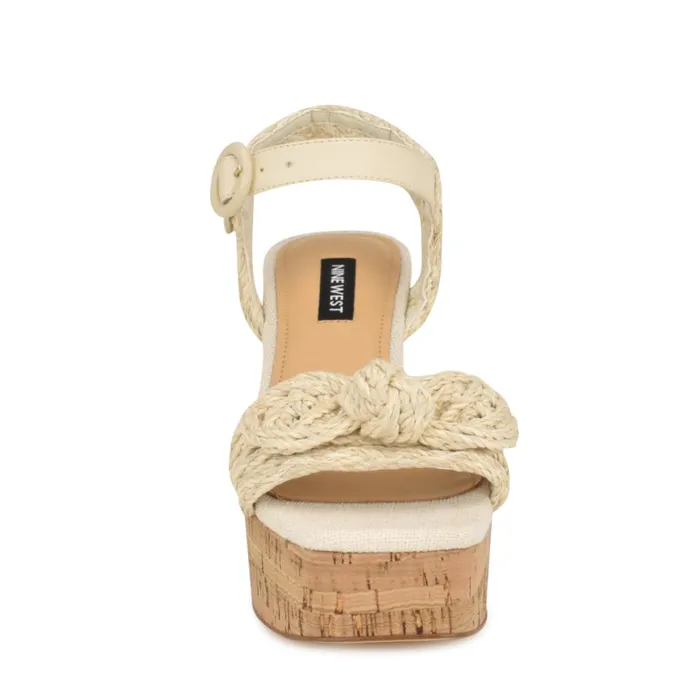 Comiele Platform Sandals Chic Cream Raffia Women Nine West Platforms Comiele Platform Sandals Chic Cream Raffia Women Nine West Platforms