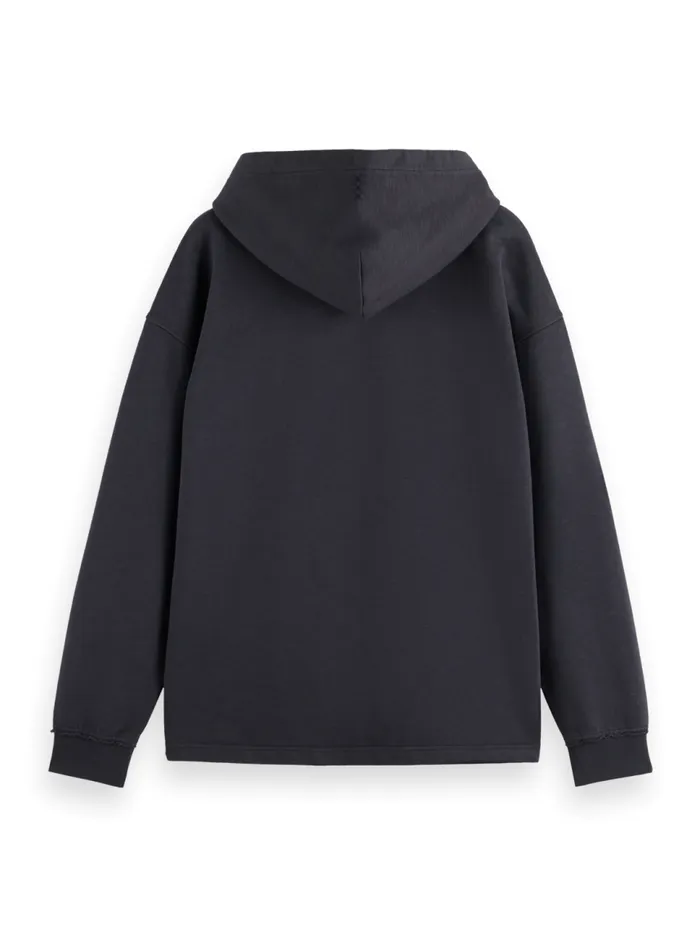 CORE 8211 3 CROSSES HOODIE Black Men Scotch and Soda Sweatshirts and Hoodies CORE 8211 3 CROSSES HOODIE Black Men Scotch and Soda Sweatshirts and Hoodies