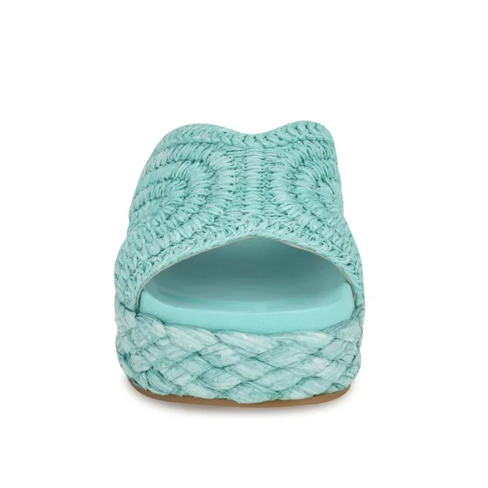 Corel Flatform Sandals Blue Women Nine West Sandals Corel Flatform Sandals Blue Women Nine West Sandals