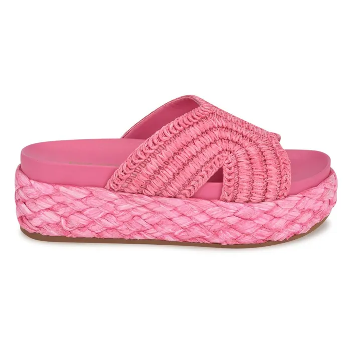 Corel Flatform Sandals Pink Women Nine West Sandals