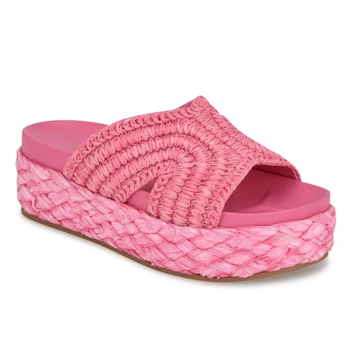 Corel Flatform Sandals Pink Women Nine West Sandals