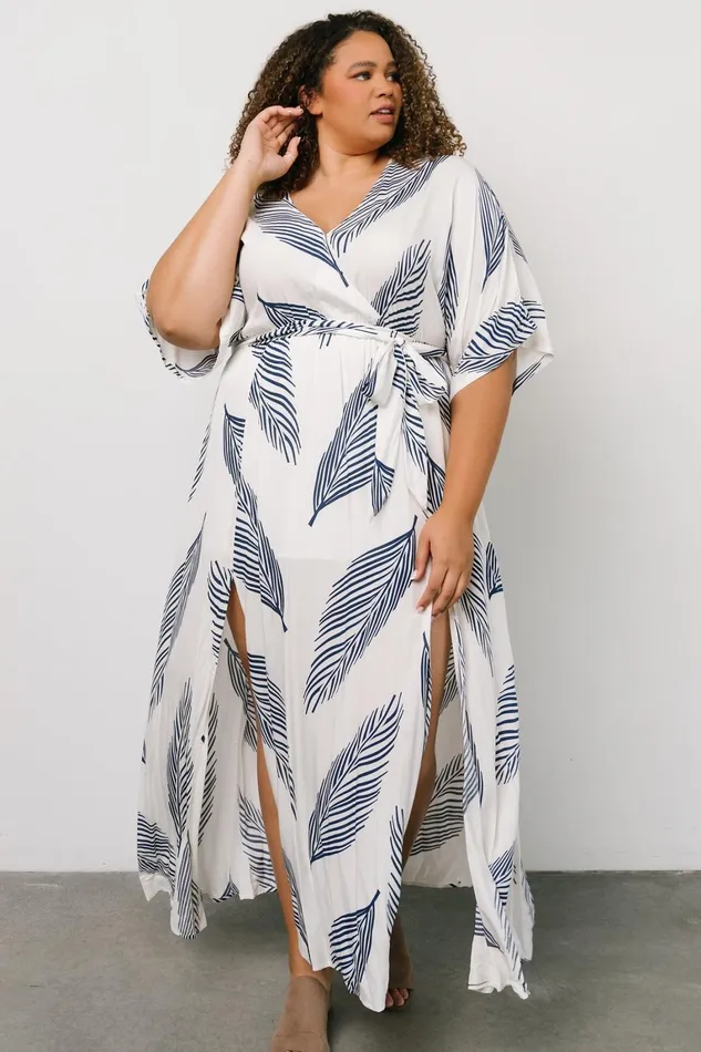 Corinth Maxi Dress Navy Print Women Baltic Born Bump Friendly Corinth Maxi Dress Navy Print Women Baltic Born Bump Friendly