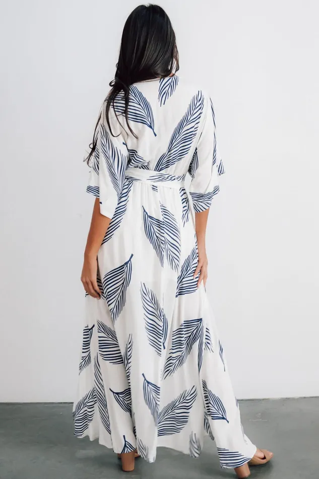 Corinth Maxi Dress Navy Print Women Baltic Born Bump Friendly Corinth Maxi Dress Navy Print Women Baltic Born Bump Friendly