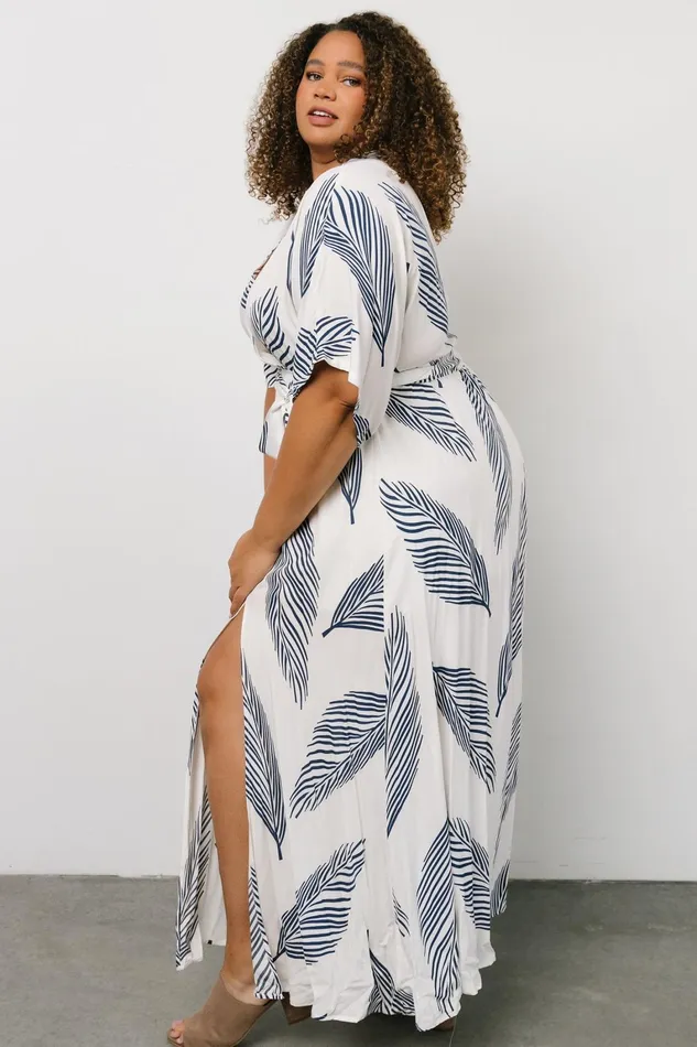 Corinth Maxi Dress Navy Print Women Baltic Born Bump Friendly Corinth Maxi Dress Navy Print Women Baltic Born Bump Friendly