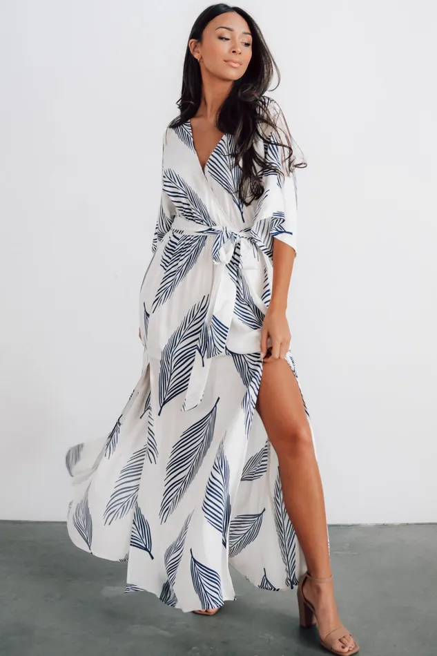 Corinth Maxi Dress Navy Print Women Baltic Born Bump Friendly Corinth Maxi Dress Navy Print Women Baltic Born Bump Friendly