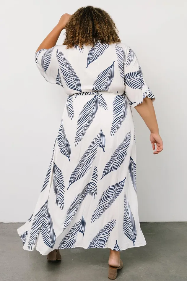 Corinth Maxi Dress Navy Print Women Baltic Born Bump Friendly Corinth Maxi Dress Navy Print Women Baltic Born Bump Friendly