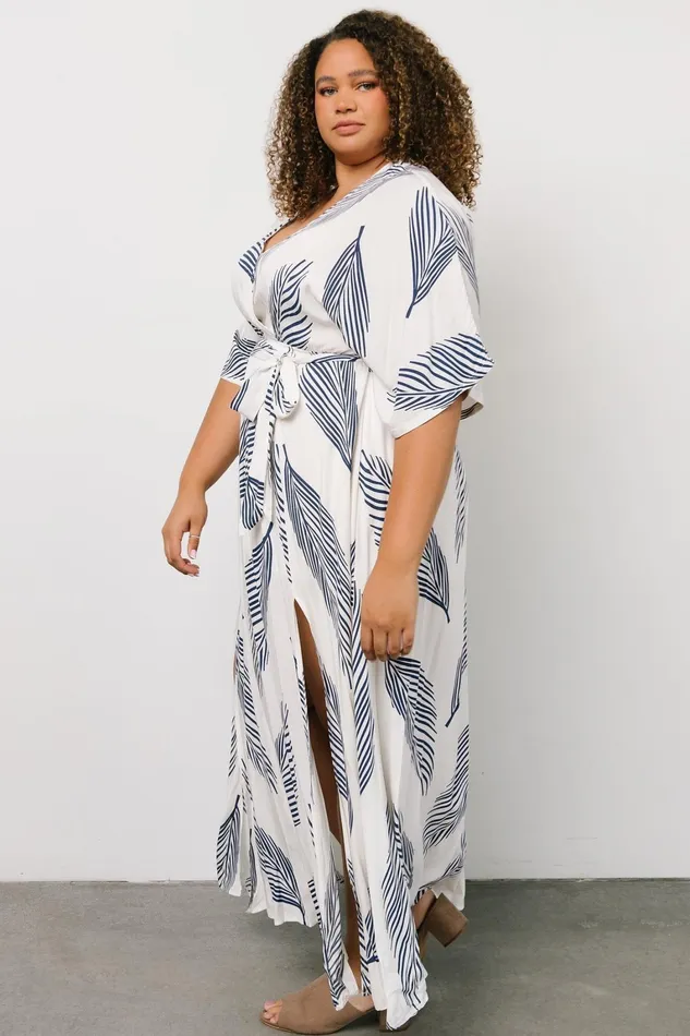 Corinth Maxi Dress Navy Print Women Baltic Born Bump Friendly Corinth Maxi Dress Navy Print Women Baltic Born Bump Friendly