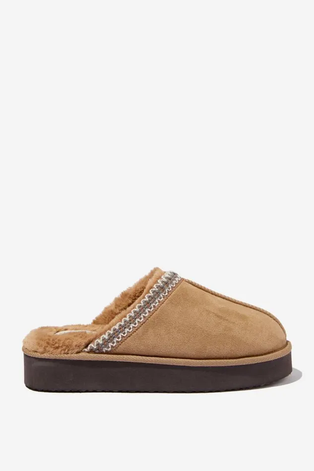 Cotton On AccessoriesandSlippers Platform Mule Taupe 8211 Women