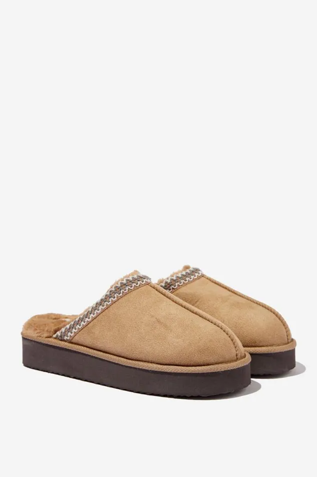 Cotton On AccessoriesandSlippers Platform Mule Taupe 8211 Women