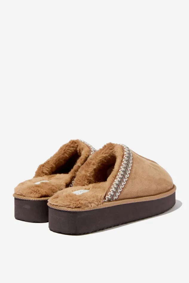 Cotton On AccessoriesandSlippers Platform Mule Taupe 8211 Women