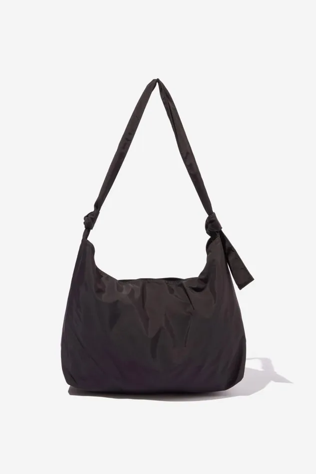 Cotton On BagsandBagCharms Alex Knotted Slouchy Tote Black 8211 Women