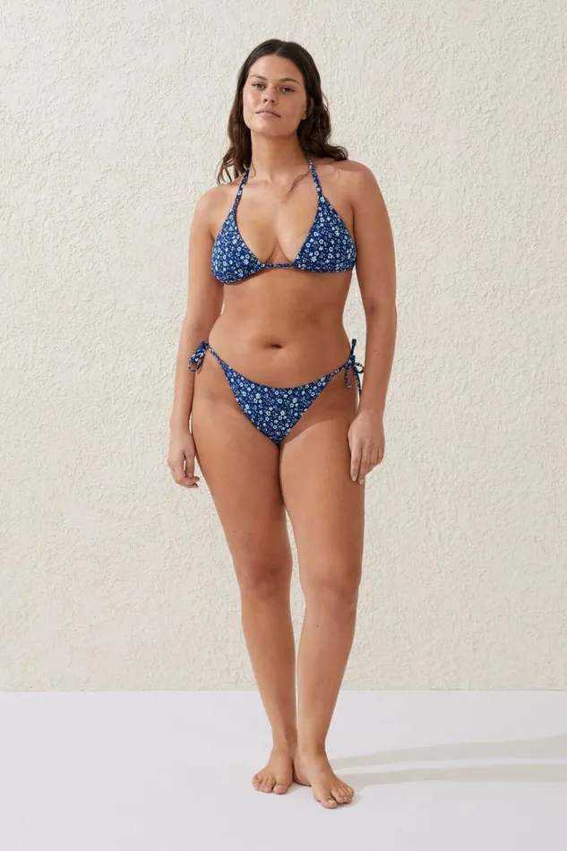Cotton On Bikinis Fixed Tie Side Brazilian Bikini Bottom Phoebe Ditsy 8211 Women