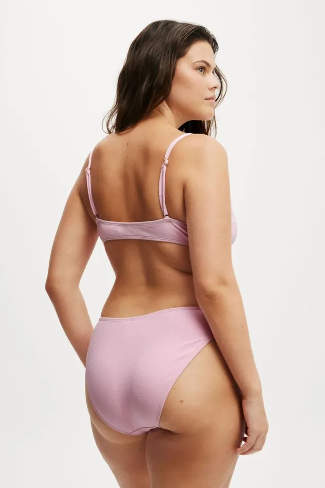 Cotton On Bikinis High Apex Bikini Top Pirouette Crepe 8211 Women Cotton On Bikinis High Apex Bikini Top Pirouette Crepe 8211 Women