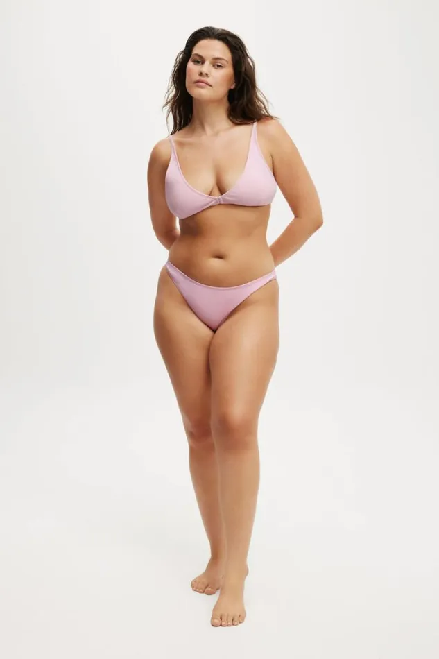 Cotton On Bikinis High Apex Bikini Top Pirouette Crepe 8211 Women Cotton On Bikinis High Apex Bikini Top Pirouette Crepe 8211 Women