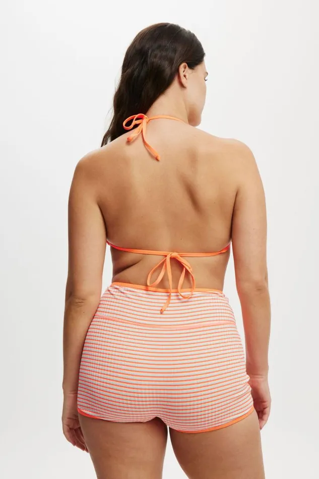 Cotton On Bikinis Slider Triangle Bikini Top Orange Stripe Rib 8211 Women Cotton On Bikinis Slider Triangle Bikini Top Orange Stripe Rib 8211 Women