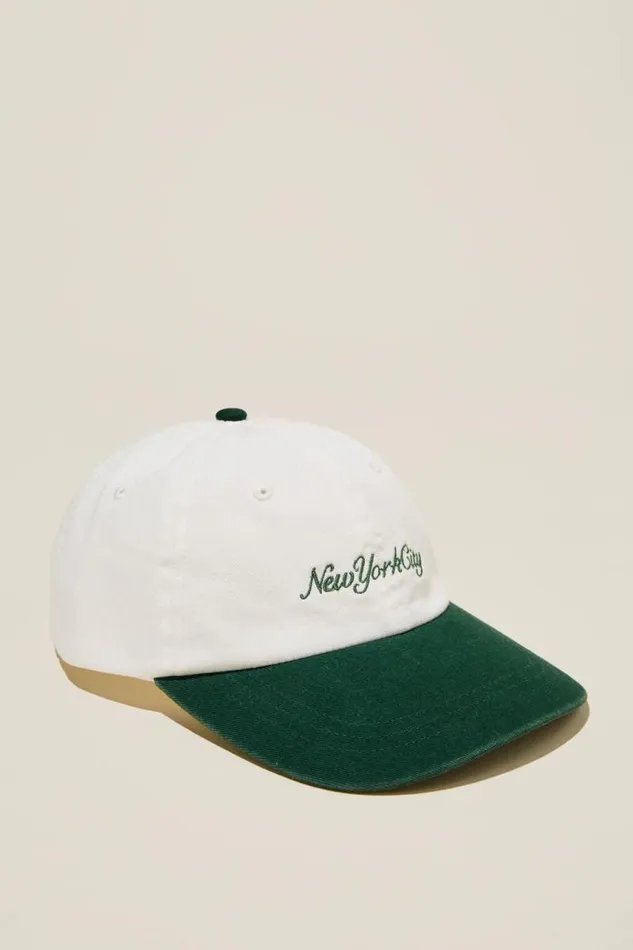 Cotton On Hats and Beanies Dad Hat Vintage Whiteforest Greennew York City 8211 Men