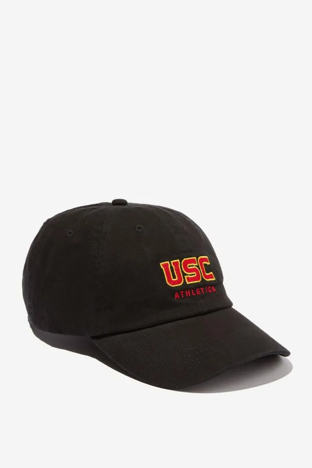 Cotton On Hats and Beanies Special Edition Dad Hat Lcn Usc Washed Blackusc Athletics 8211 Men