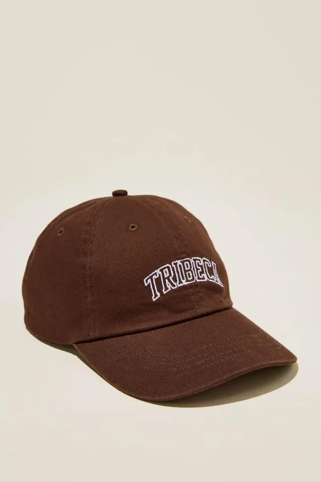 Cotton On Hats and Beanies Vintage Dad Hat Washed Chocolatetribeca 8211 Men