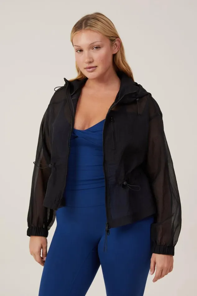 Cotton On Jackets Mesh Anorak Black 8211 Women