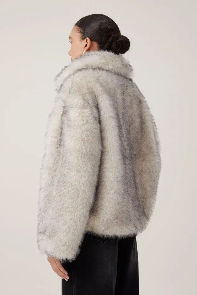 Cotton On Jackets Mimi Faux Fur Jacket Tipped Cream 8211 Women
