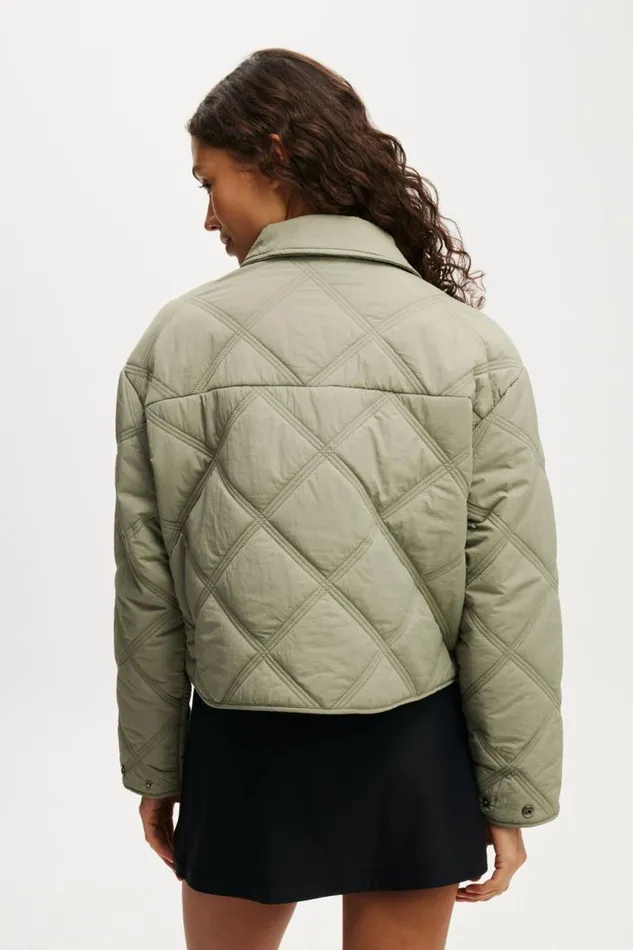 Cotton On Jackets The Mother Puffer Lightweight Quilted Jacket Dusty Khaki 8211 Women Cotton On Jackets The Mother Puffer Lightweight Quilted Jacket Dusty Khaki 8211 Women
