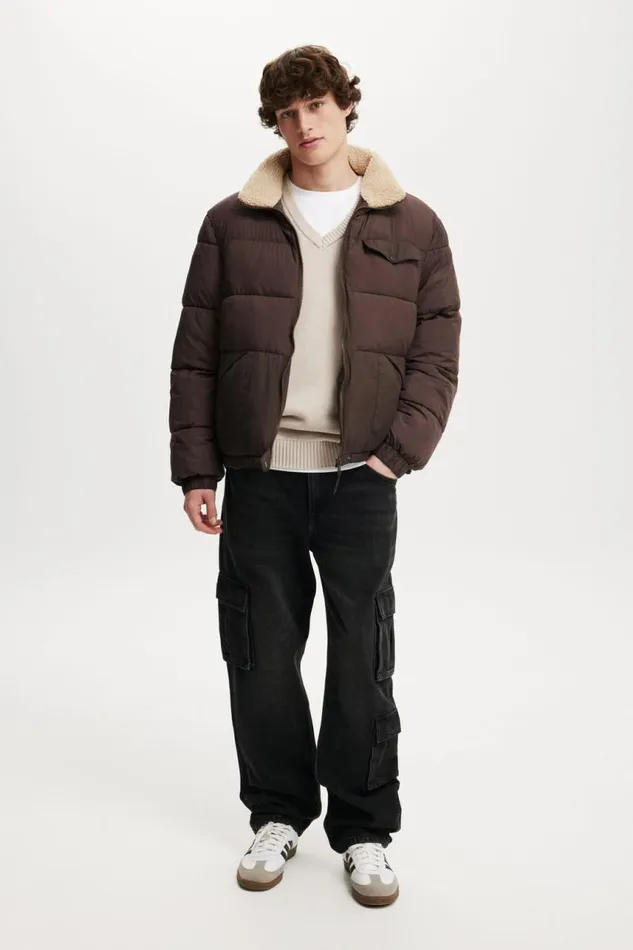 Cotton On Jackets Vermont Puffer Jacket Cigar Brown 8211 Men Cotton On Jackets Vermont Puffer Jacket Cigar Brown 8211 Men