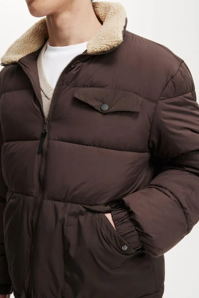 Cotton On Jackets Vermont Puffer Jacket Cigar Brown 8211 Men Cotton On Jackets Vermont Puffer Jacket Cigar Brown 8211 Men