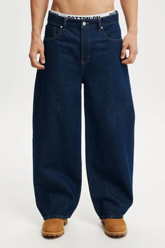 Cotton On Jeans Baggy Balloon Jean Apollo Blue 8211 Men