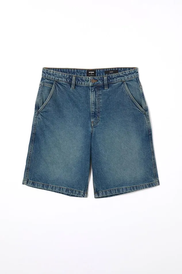 Cotton On Jeans Baggy Denim Short Tint Green Wash 8211 Men