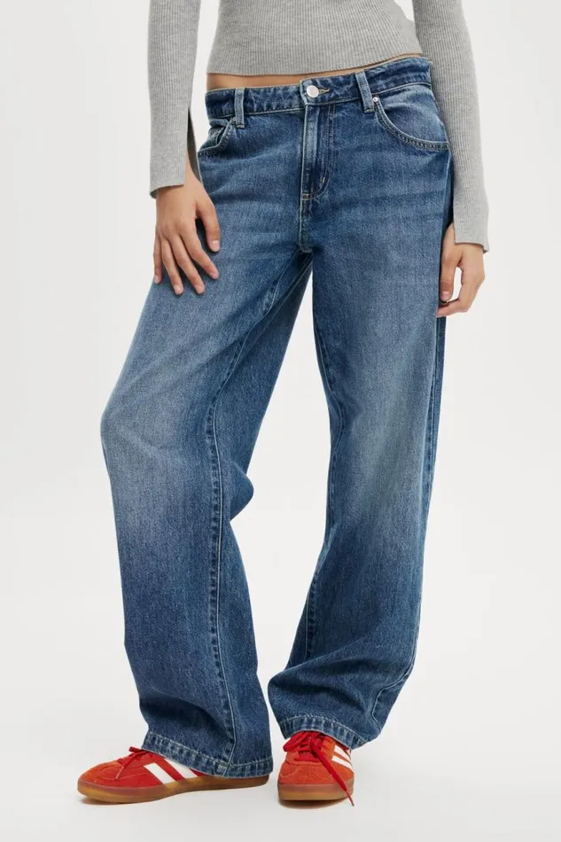 Cotton On Jeans Low Rise Straight Jean Pure Blue 8211 Women