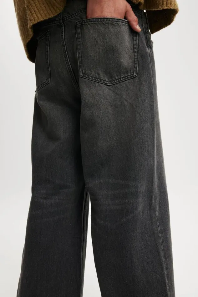 Cotton On Jeans Super Baggy Jean Future Black Rip 8211 Men
