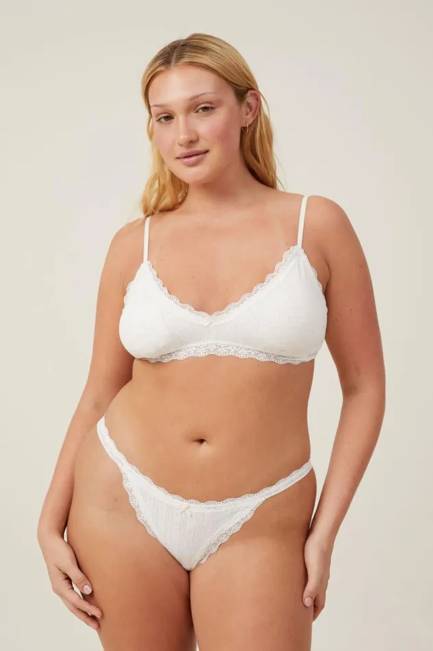 Cotton On Panties Organic Cotton Lace G String Brief Butterscotch Marle Pointelle 8211 Women Cotton On Panties Organic Cotton Lace G String Brief Butterscotch Marle Pointelle 8211 Women