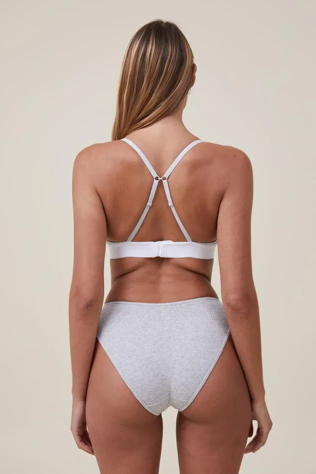 Cotton On Panties Organic Cotton Rib Bikini Brief Mid Grey Marle 8211 Women Cotton On Panties Organic Cotton Rib Bikini Brief Mid Grey Marle 8211 Women
