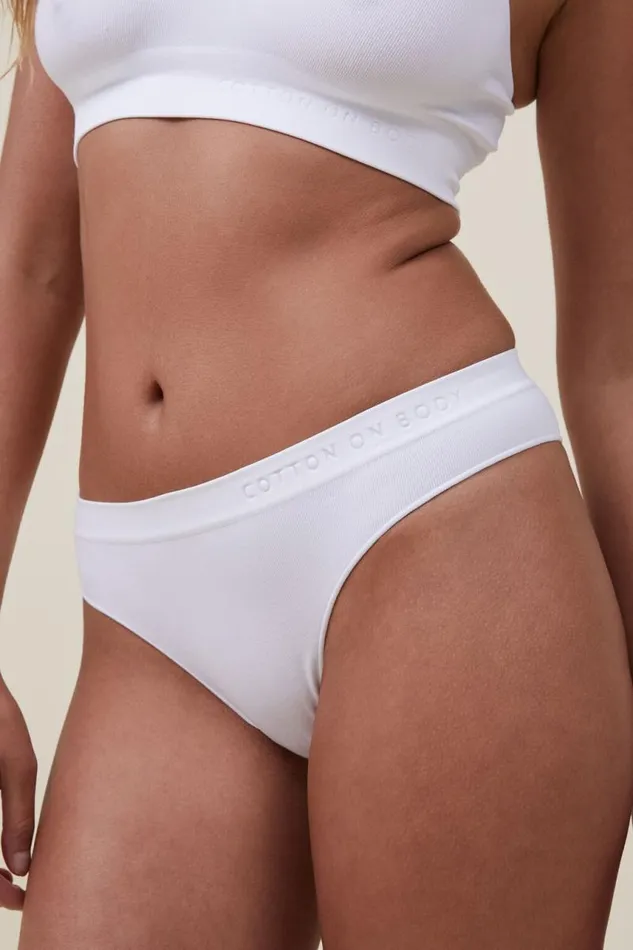 Cotton On Panties Seamless Hipster Cheeky Brief White 8211 Women