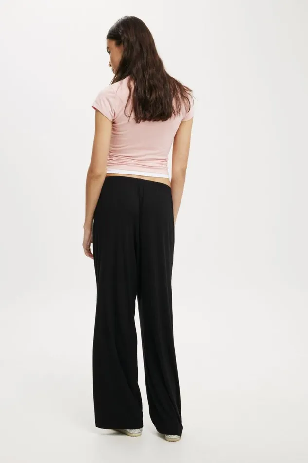 Cotton On Pants Blair Wide Leg Pant Black 8211 Women
