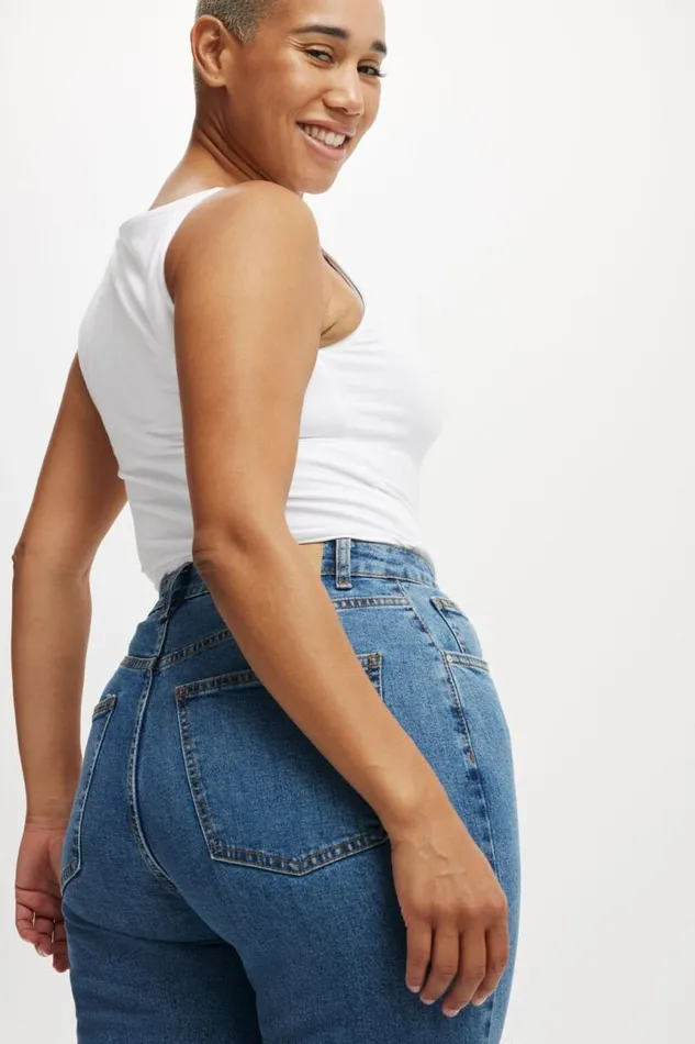 Cotton On Pants Curvy Stretch Straight Jean Sea Blue 8211 Women Cotton On Pants Curvy Stretch Straight Jean Sea Blue 8211 Women