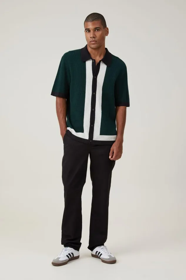 Cotton On Pants Regular Straight Chino Black 8211 Men