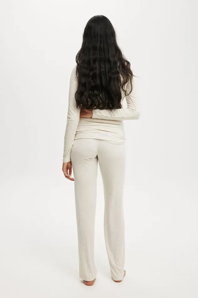 Cotton On Pants Sleep Recovery Roll Waist Pant Cream Marle 8211 Women Cotton On Pants Sleep Recovery Roll Waist Pant Cream Marle 8211 Women