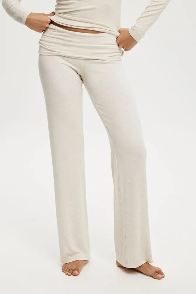 Cotton On Pants Sleep Recovery Roll Waist Pant Cream Marle 8211 Women Cotton On Pants Sleep Recovery Roll Waist Pant Cream Marle 8211 Women