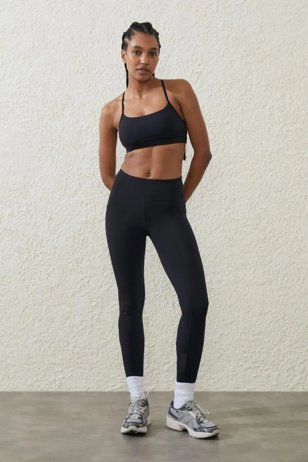 Cotton On Pants Ultra Luxe Mesh 78 Tight Black 8211 Women