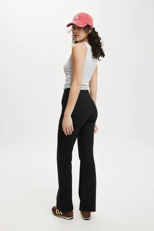 Cotton On Pants VWaist Bella Bootleg Pant Black 8211 Women