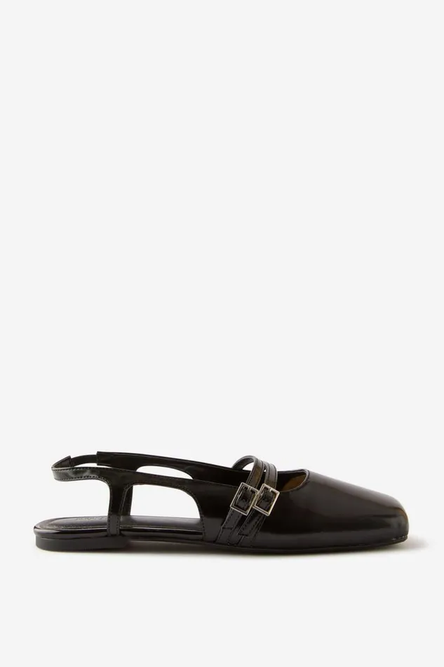 Cotton On ShoesandSlippers Ziggy Slingback Ballet Black Box 8211 Women