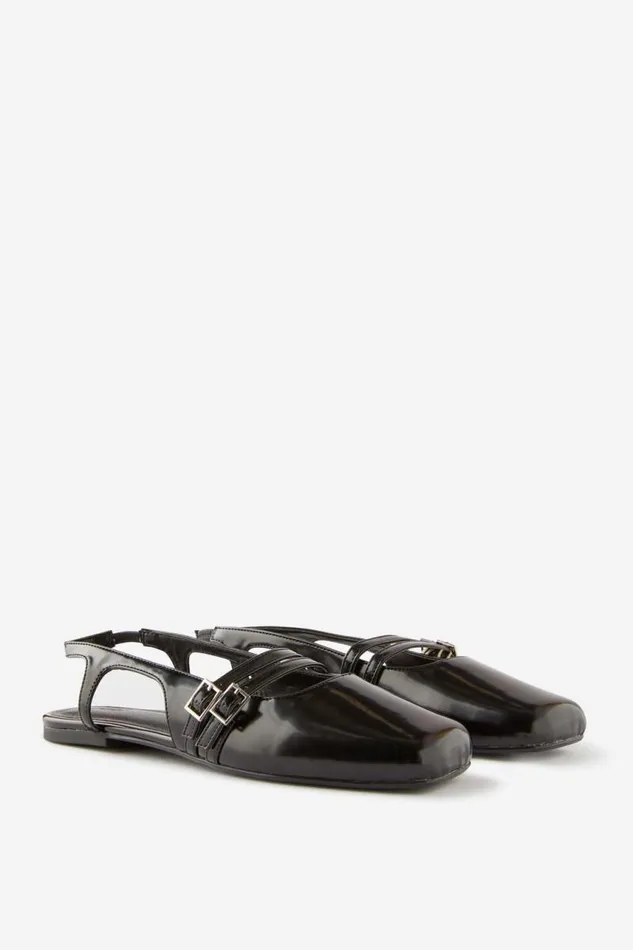 Cotton On ShoesandSlippers Ziggy Slingback Ballet Black Box 8211 Women