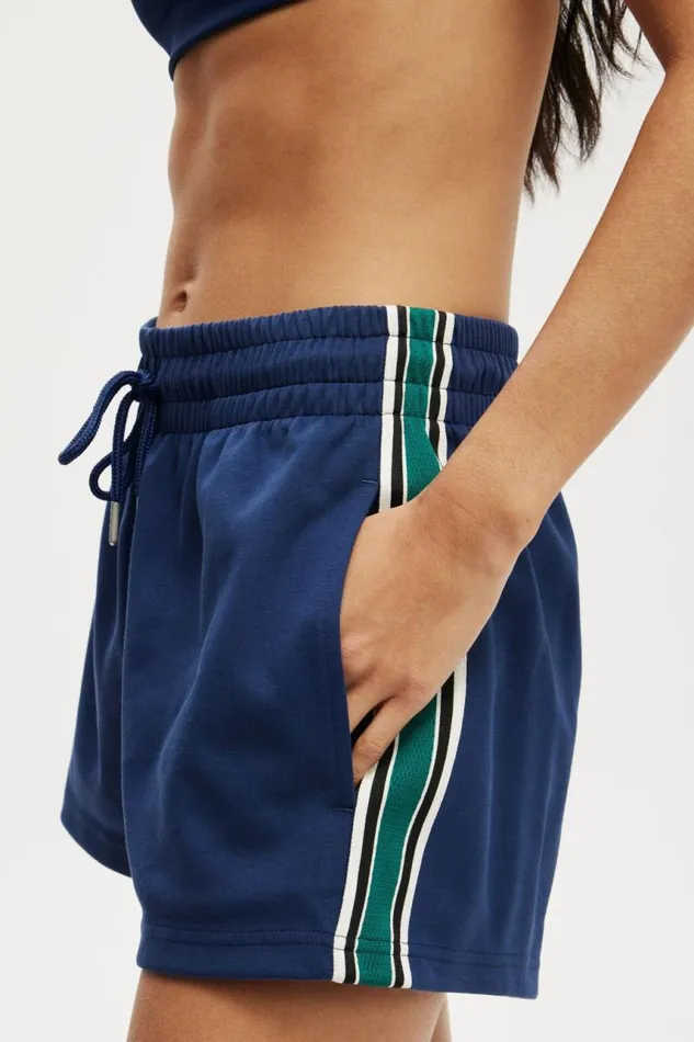 Cotton On Shorts Court Side Track Short Heritage Bluealpine Green 8211 Women