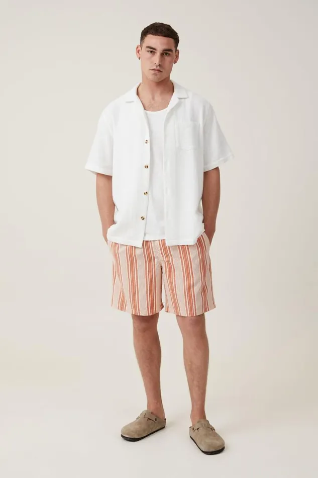 Cotton On Shorts Kahuna Short Clay Vertical 8211 Men