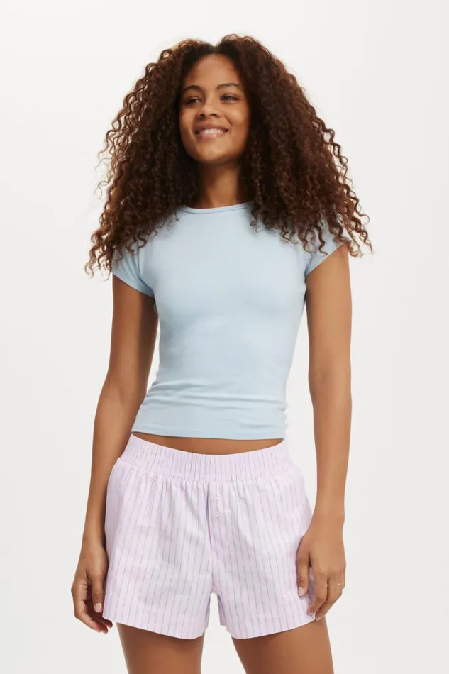 Cotton On Shorts Noah Short Pinkblue Stripe 8211 Women