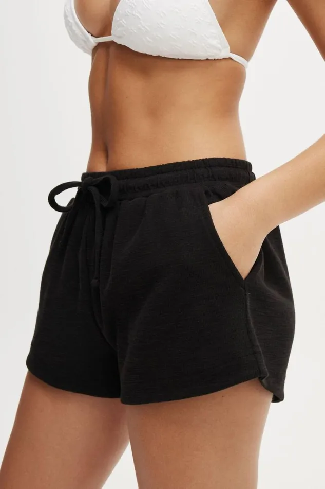 Cotton On Shorts Rib Beach Short Black 8211 Women