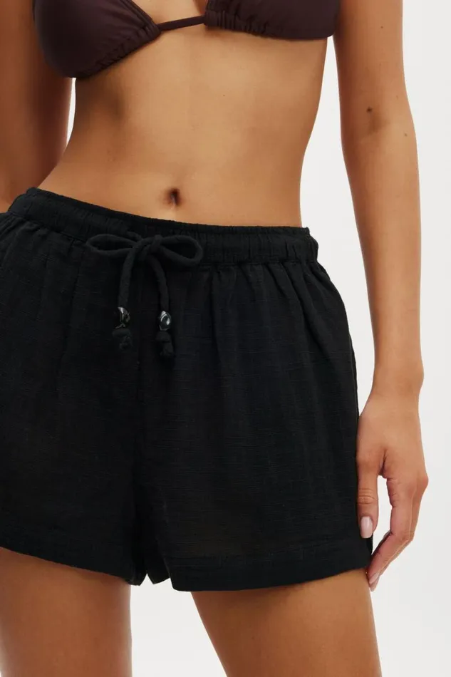Cotton On Shorts The Essential Beach Short Black 8211 Women