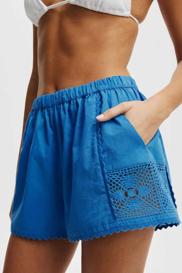 Cotton On Shorts The Vacation Beach Short Spring Blue 8211 Women