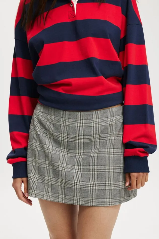 Cotton On Skirts Harper Suiting Mini Skirt Grey Check 8211 Women